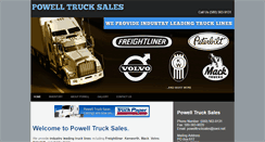 Desktop Screenshot of powelltrucksales.com